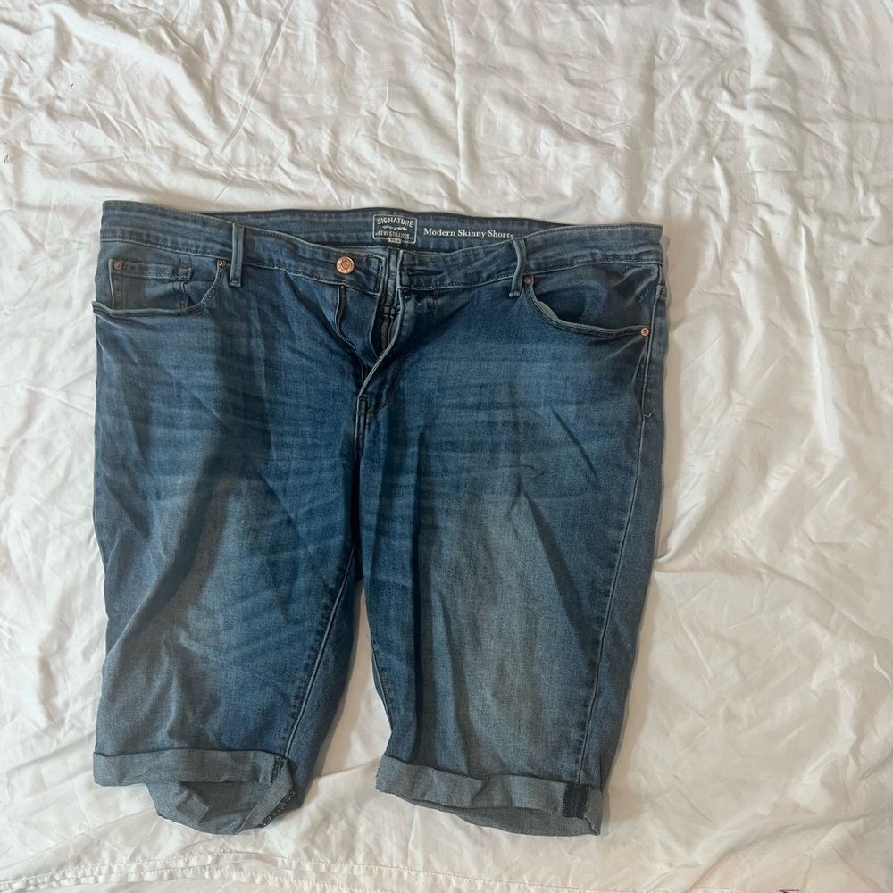 Blue Denim Shorts